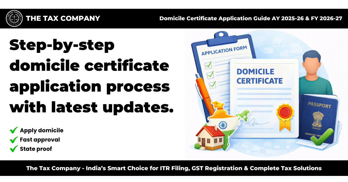 Domicile Certificate Application